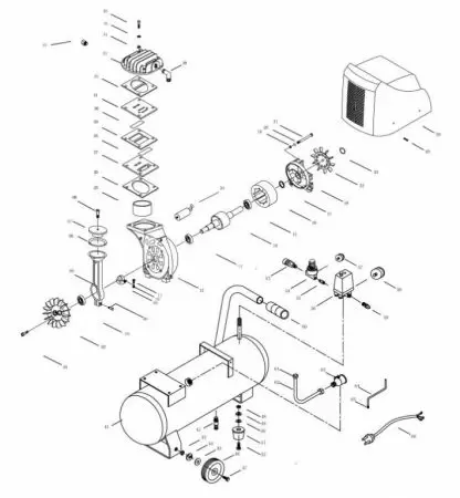 PRESSURE GAUGE 50 REAR 1/4