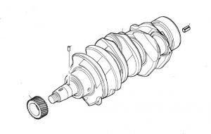 Шестерня привода коленвала 10000-27042 фото