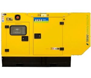 Дизельный генератор Aksa APD500P в кожухе  промышленный фото