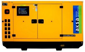 Дизельный генератор Aksa APD66C в кожухе с АВР  фото