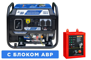 Бензиновый генератор ТСС SGG 4200Ei с блоком АВР 111112 портативный фото