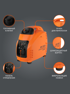 Бензиновый генератор PATRIOT GP 2000 i 474101035 для дачи бесшумный фото