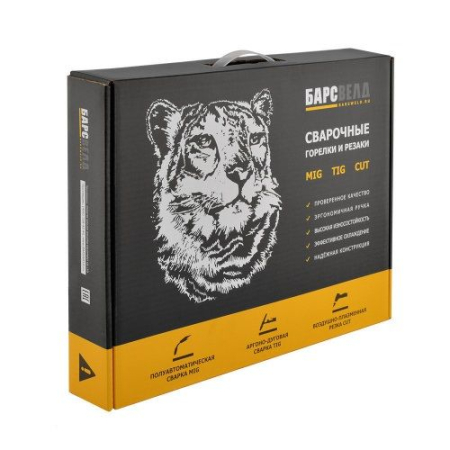 Горелка для полуавтомата БАРС MIG-25 FLEX (230 А, ⌀ 0,8-1,2 мм, 5 м, возд.)