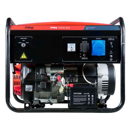 Бензиновый генератор  PRG 5000 ES генератор + Комплект колес и ручек для электростанций в ПОДАРОК