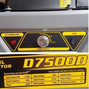 Дизельный генератор Loncin LCD7500D 54152 фото