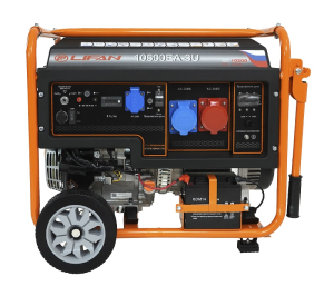 Бензиновый генератор Lifan 10500EA-3U с датчиком моточасов (с мощн без огранич при 1-но и 3-х фазном режиме) 00160714 фото