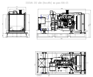 Дизельный генератор ТСС АД-240С-Т400-1РМ17 (Mecc Alte) 017569 промышленный фото
